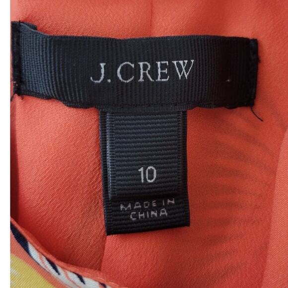 J. Crew Dress Womens Size 10 Floral Coastal Beach Causal Tropical Vacation Dress - Picture 7 of 8